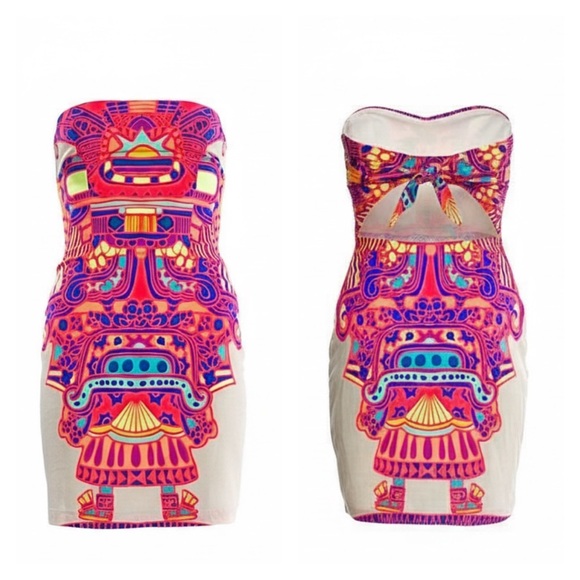 Mara Hoffman Vibrant Strapless Dress 0 - Picture 2 of 5